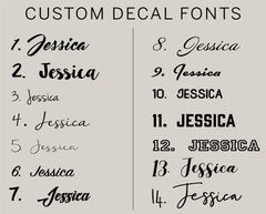 CUSTOM Vinyl Name Decal