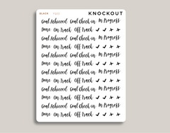 Transparent Goal Stickers FQ22