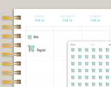 Shopping Cart Icon Planner Stickers for MakseLife Planner U79
