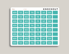 Day of the Week Covers for 2022 Hobonichi Cousin HTM5