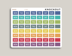 Day of the Week Covers for 2022 Hobonichi Cousin HTM5