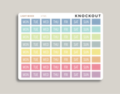 Day of the Week Covers for 2022 Hobonichi Cousin HTM5