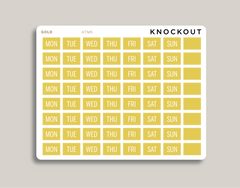 Day of the Week Covers for 2022 Hobonichi Cousin HTM5