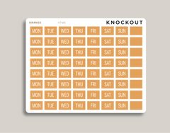 Day of the Week Covers for 2022 Hobonichi Cousin HTM5