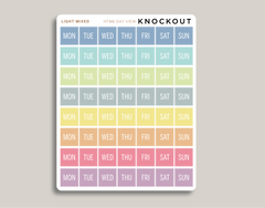 Daily View Day of the Week Covers for 2022 Hobonichi Cousin HTM6
