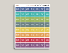 Daily View Day of the Week Covers for 2022 Hobonichi Cousin HTM6