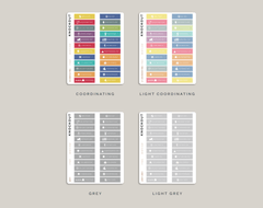 Federal Holiday & Notable Dates Monthly Planner Stickers for Hobonichi Cousin Planner HTM23
