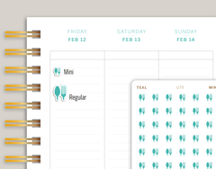 Meal Plan Icon Sticker Makselife Planner Cover