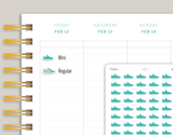 Shoe Icon Planner Stickers for MakseLife Planner U67
