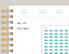 shoe icon sticker makselife planners cover