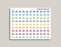 Car Icon Sticker Makselife planner Mini Mixed