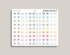 Communication Sampler Icon Sticker Makselife Planner mini light mixed
