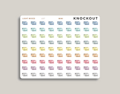 Credit Card Icon Planner Stickers for MakseLife Planner mini light mixed