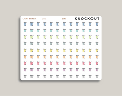 Garbage Can Icon Sticker makselife planner mini light mixed