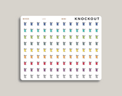 Garbage Can Icon Sticker makselife planner mini mixed