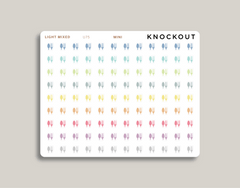 Meal Plan Icon Sticker Makselife Planner mini light mixed