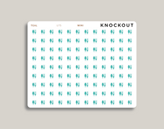 Meal Plan Icon Sticker Makselife Planner mini teal