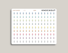 Podcast microphone icon sticker makselife planner mini light mixed