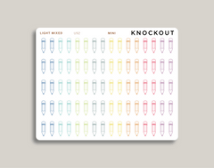 Pencil Icon Planner Stickers for MakseLife Planner mini light mixed