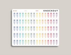 Pencil Icon Planner Stickers for MakseLife Planner mini mixed