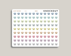 Phone Icon Planner Stickers for MakseLife Planner mini light mixed
