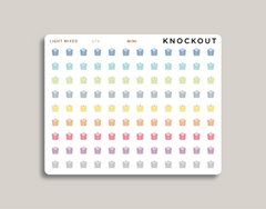 Scale icon sticker makselife planners mini light mixed