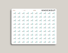 Haircut Appointment Scissor Icon Planner Stickers for MakseLife Planner mini teal