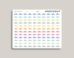 shoe icon sticker makselife planners mini light mixed