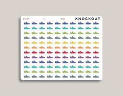 shoe icon sticker makselife planners mini mixed