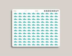 shoe icon sticker makselife planners mini teal