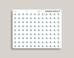Stationary Bike Icon Planner Stickers for MakseLife Planner mini teal