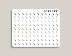 Vacuum icon stickers makselife planner mini light mixed