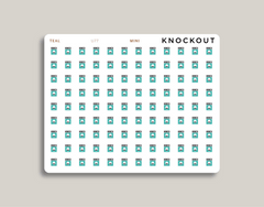 Washing machine icon sticker makselife planner mini teal