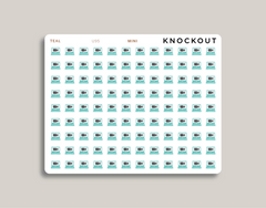 zoom Virtual Meeting icon Stickers for makselife planner mini teal
