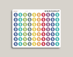 Dollar Sign Circle Planner Sticker for MakseLife Planners mixed