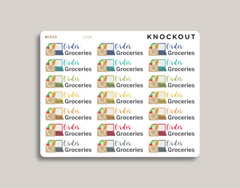 Order Groceries Planner Stickers for Makse Life Planners mixed