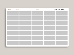 Mildliner Solid Time Block Stickers for Passion Planner PP-L4