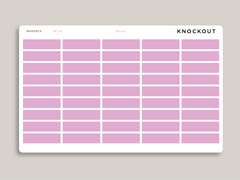 Mildliner Solid Time Block Stickers for Passion Planner PP-L4