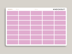 Mildliner Solid Time Block Stickers for Passion Planner PP-L4