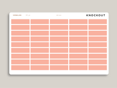 Mildliner Solid Time Block Stickers for Passion Planner PP-L4