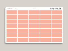 Mildliner Solid Time Block Stickers for Passion Planner PP-L4