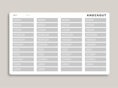 Mildliner Solid Date Covers for Passion Planner PP-L7