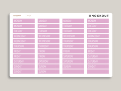 Mildliner Solid Date Covers for Passion Planner PP-L7
