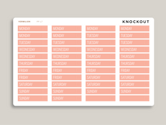 Mildliner Solid Date Covers for Passion Planner PP-L7