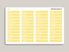 Mildliner Solid Date Covers for Passion Planner PP-L7