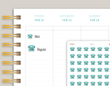 Phone Icon Planner Stickers for MakseLife Planner U83