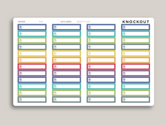 Birthday Month Label Planner Stickers for  MakseLife Planner R18