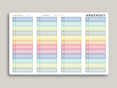 Birthday Month Label Planner Stickers for  MakseLife Planner R18