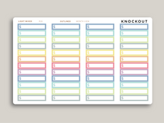 Dollar Sign Month Label Planner Stickers for MakseLife Planner R19