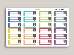 Bill Due Label Planner Stickers for MakseLife Planner R20